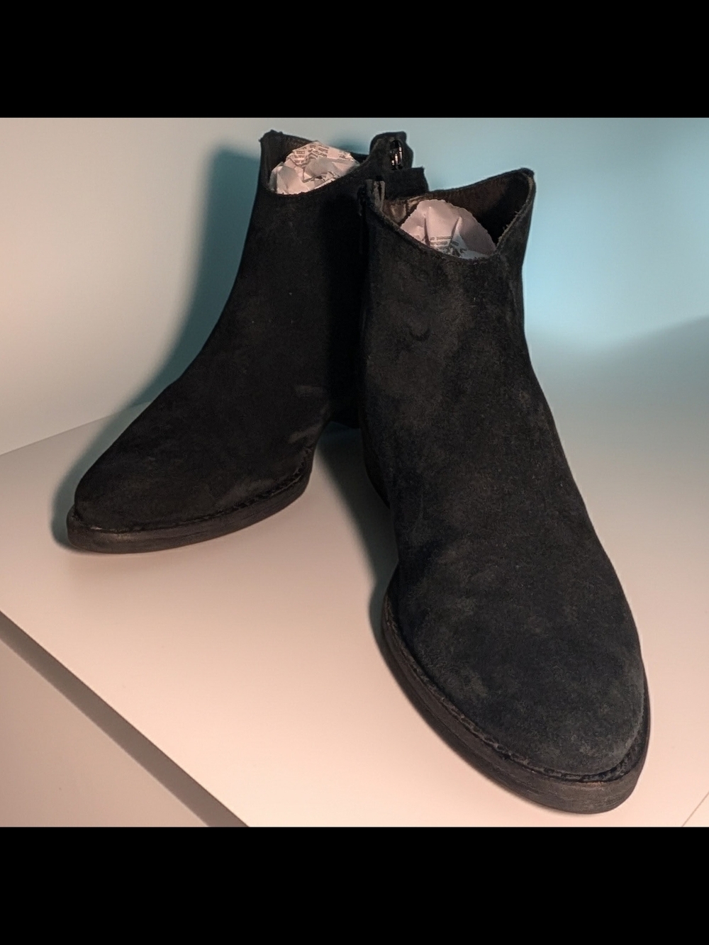 Marroqui Sanchez 1980 Black Suede Chelsey Bootie Size EU 40 US 9.5 - Picture 2 of 9